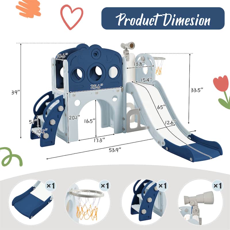 7 in 1 Toddler Slide Set