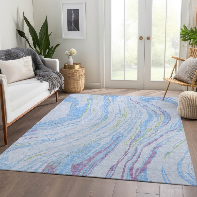 Premium Washable Super Soft Abstract Contemporary Mayfield Rug