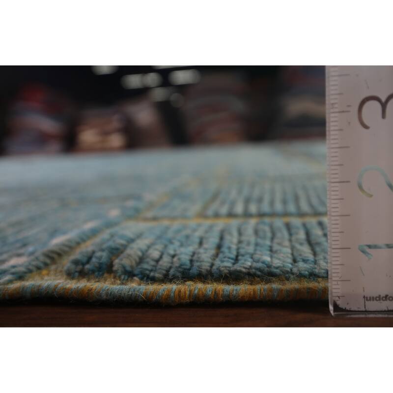 Geometric Modern Moroccan Large Area Rug Handmade Wool Carpet - 11'10"x 16'0"