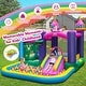 preview thumbnail 9 of 8, Gymax Inflatable Unicorn-themed Bounce House 6-in-1 Kids Bounce Castle