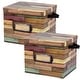preview thumbnail 1 of 1, Teacher Created Resources Reclaimed Wood Design Storage Box, Pack of 2