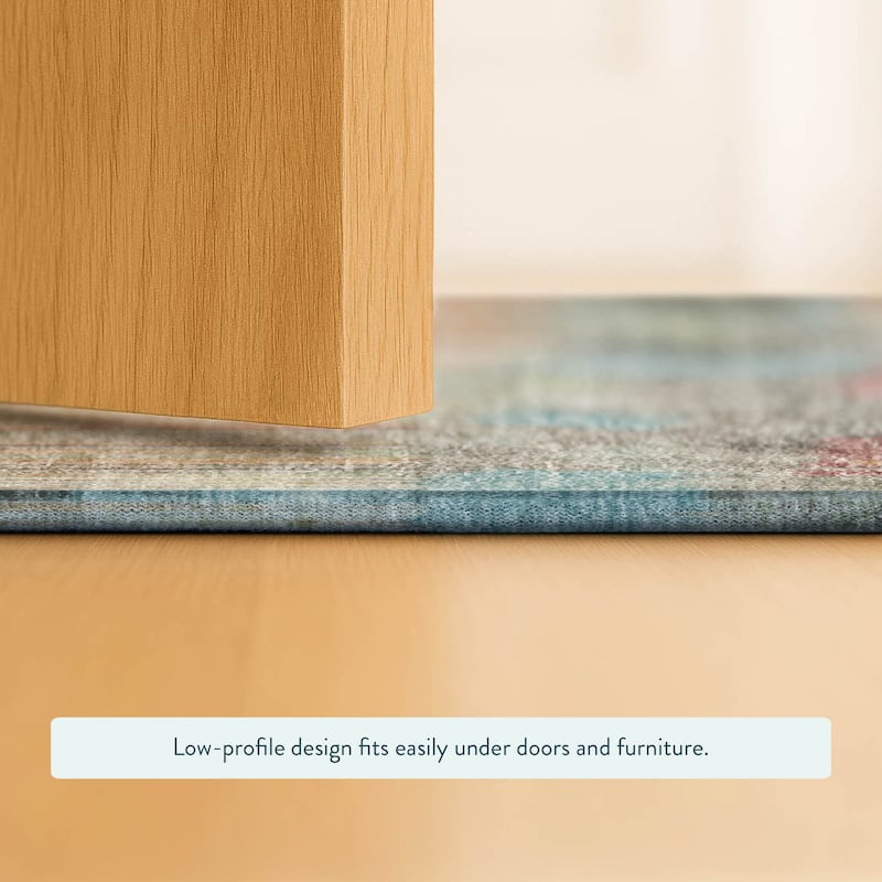 Machine Washable Indoor/ Outdoor Modern Ombre Chantille Rug