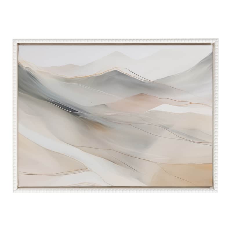 Sylvie Beaded Landscape Framed Canvas by Creative Bunch Studio