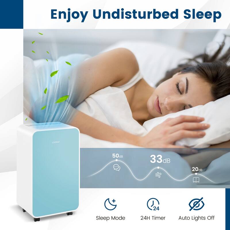 Costway Dehumidifier for Home Basement 32 Pints/Day 3 Modes Portable - See Details
