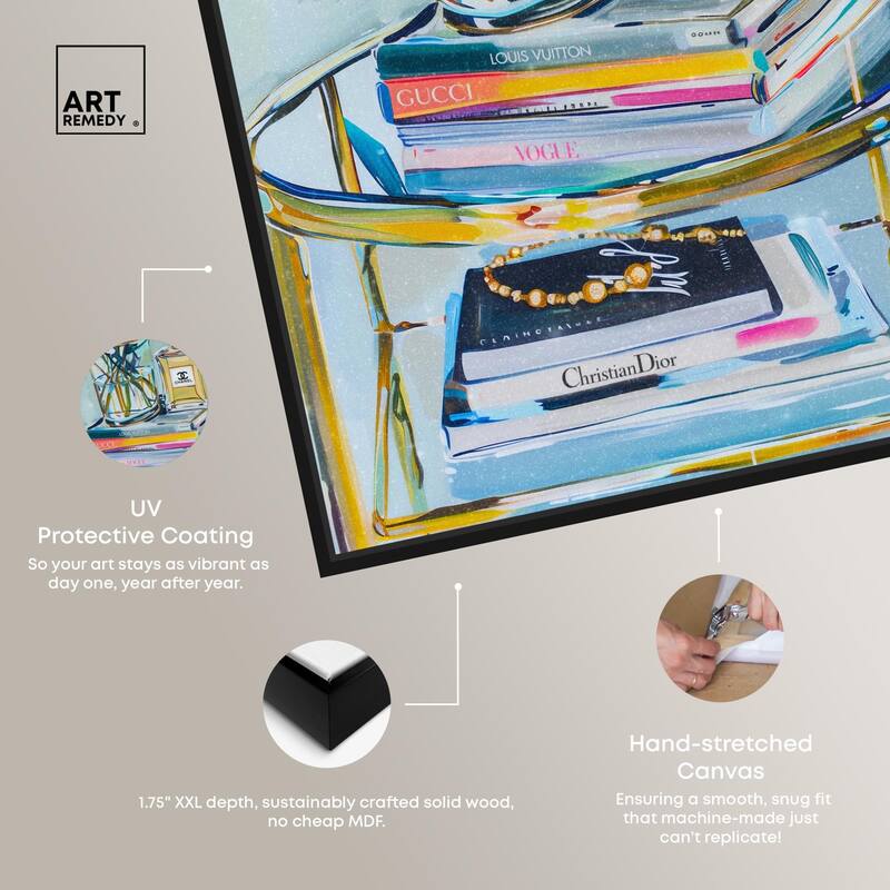 Glass Stand Glam Canvas by Art Remedy
