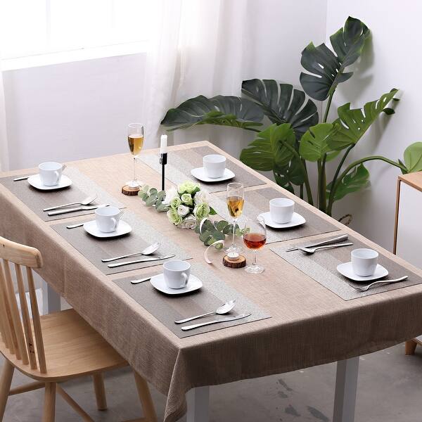 Shop 6 Piece Dining Table Placemats Washable Pvc Table Mats