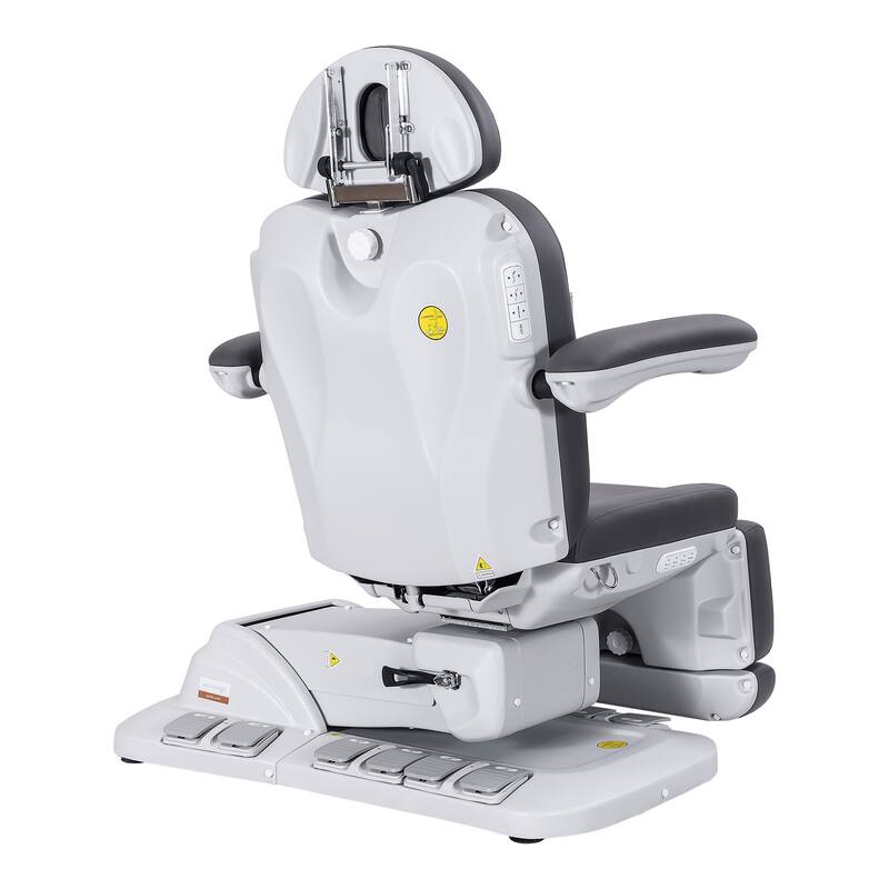 Gianna Electric Spa Treatment Table 4 Motors Massage Bed with Foot Pedals, Dark Grey - N/A