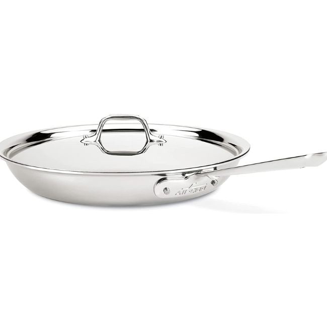 Anolon Tri-ply Clad Stainless Steel 12 3/4-inch Nonstick French Skillet -  Bed Bath & Beyond - 9206705