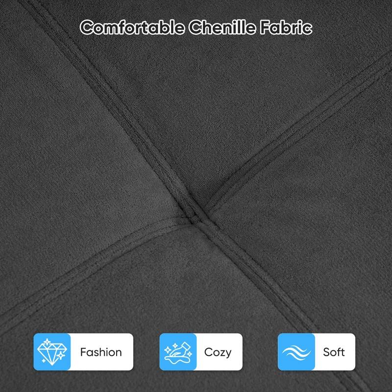 Mixoy 6-PCS Double Deep Seat Modular Sectional Sofa,Free Combinations Modern Chenille Sleeper Sofa Bed,No Assembly Required