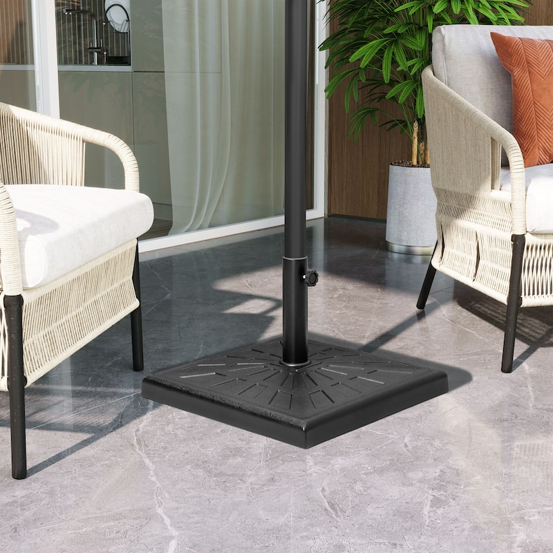 Outdoor 43 lbs Heavy Duty Square Umbrella Base for Market Umbrella