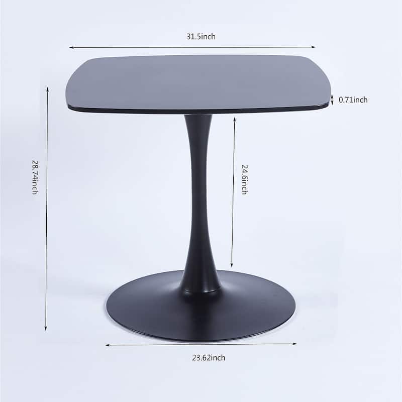 42.1"\31.49'' Mid-century Pedestal Leisure Coffee Table