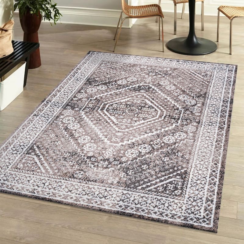 JONATHAN Y Dhiya Cottage Medallion Area Rug