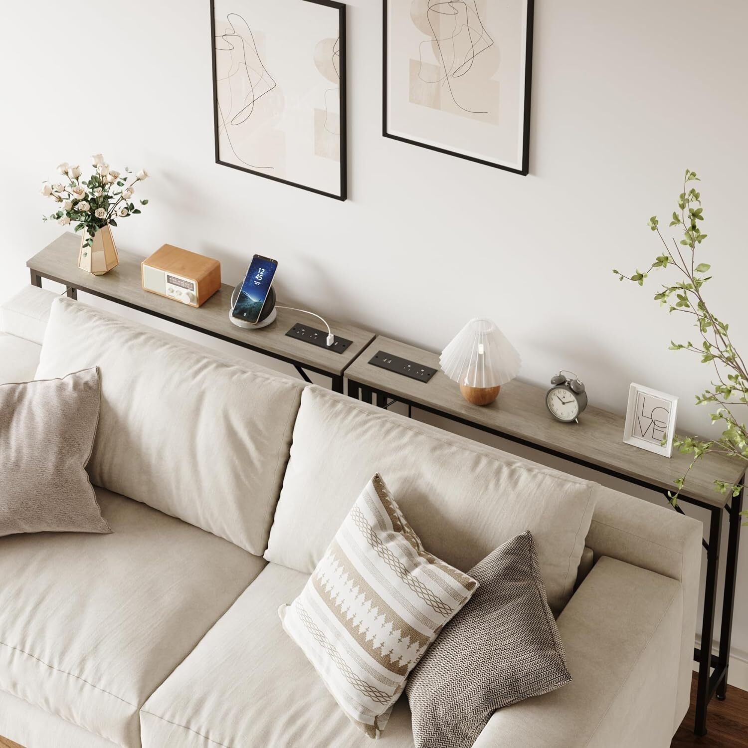 Thin sofa table on sale