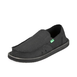 Shop Sanuk Casual Shoes Mens Vagabond Frayed Edge Canvas Slip On