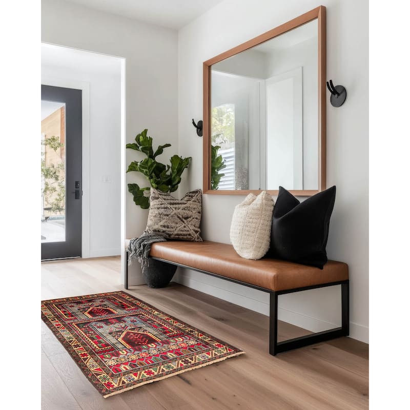 ECARPETGALLERY Hand-knotted Teimani Light Blue Wool Rug - 2'10 x 4'8