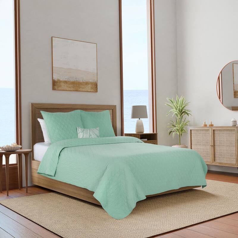 Southern Tide Cedar Island Euro Sage Sham