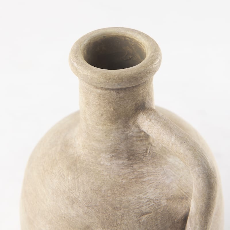 Zenni Warm Beige Ceramic Vase (12")