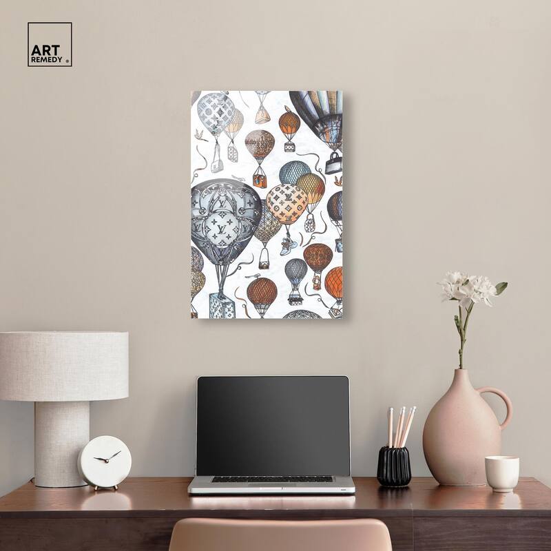 Doll Memories - Fashion Balloons Acrylic by Art Remedy, Ready to Hang
