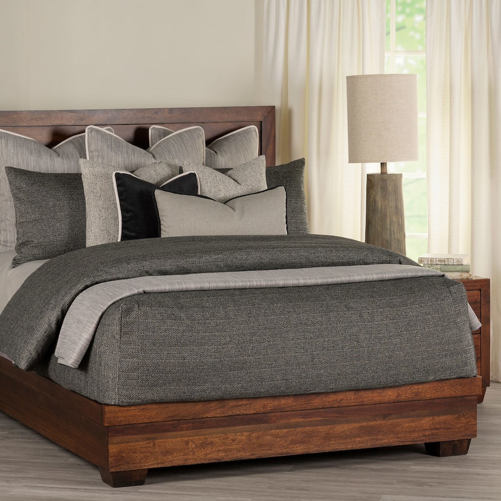 Performance Tweed Bed-Cap Comforter Set with Tailored Corners
