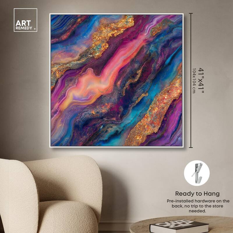 Glittering Spectrum III Canvas by Art Remedy