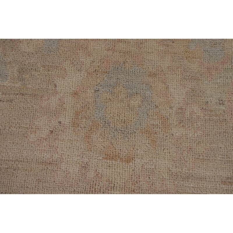 Vegetable Dye Oushak Area Rug Hand-Knotted Oriental Wool Carpet - 5'2"x 6'6"