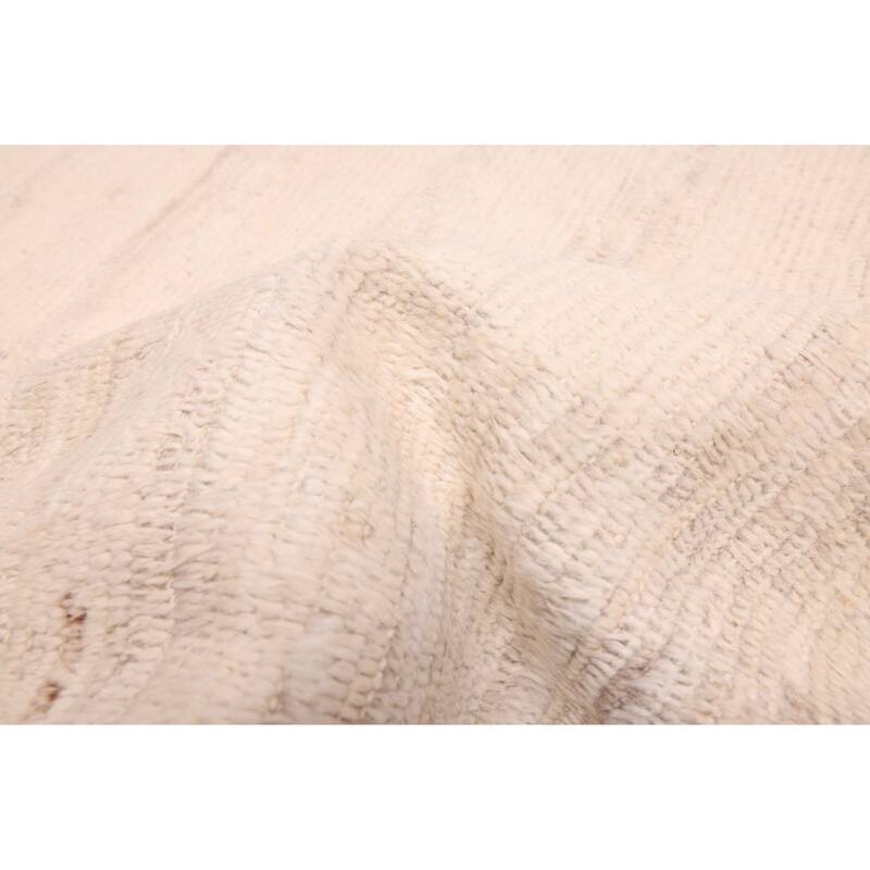 ECARPETGALLERY Hand-knotted Pak Finest Marrakesh Ivory Wool Rug - 8'3 x 10'0