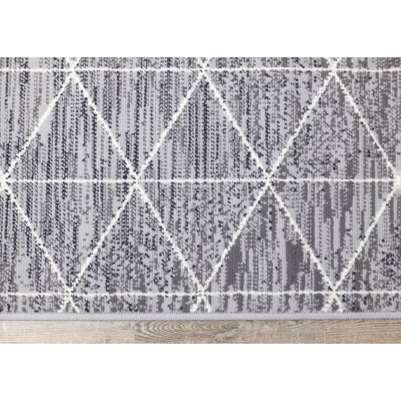 Florence Grey Cream Tri-Structure Rug