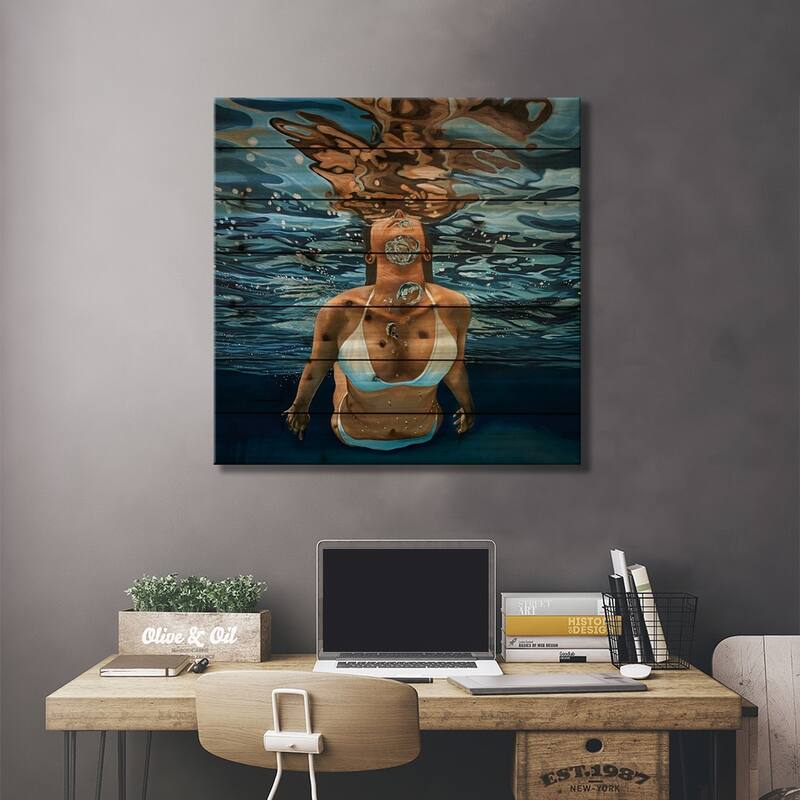 Seeking Light Print On Wood by Amanda Cameron - Multi-Color