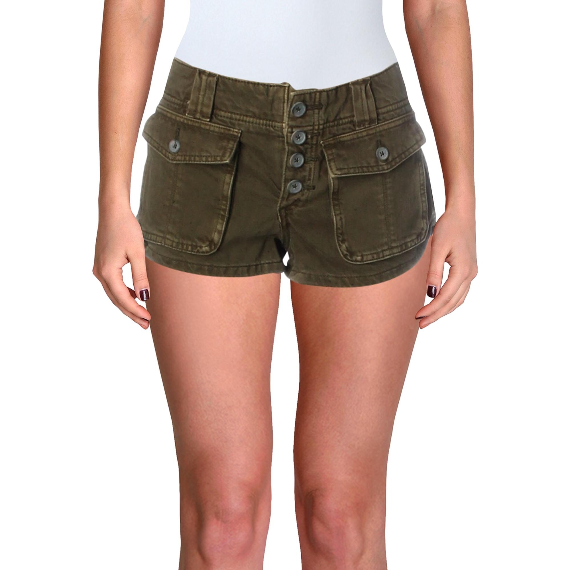 Low rise cargo shorts Clearance