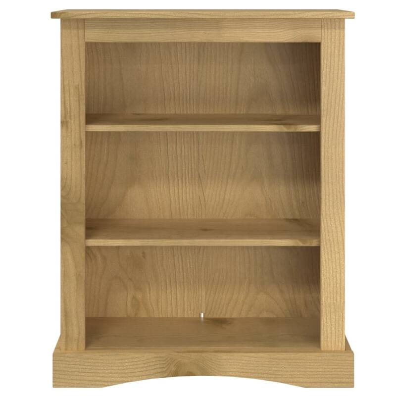 vidaXL 3/4-Tier Bookcase Mexican Pine Corona Range Multi Colors 39.4"/59.1"