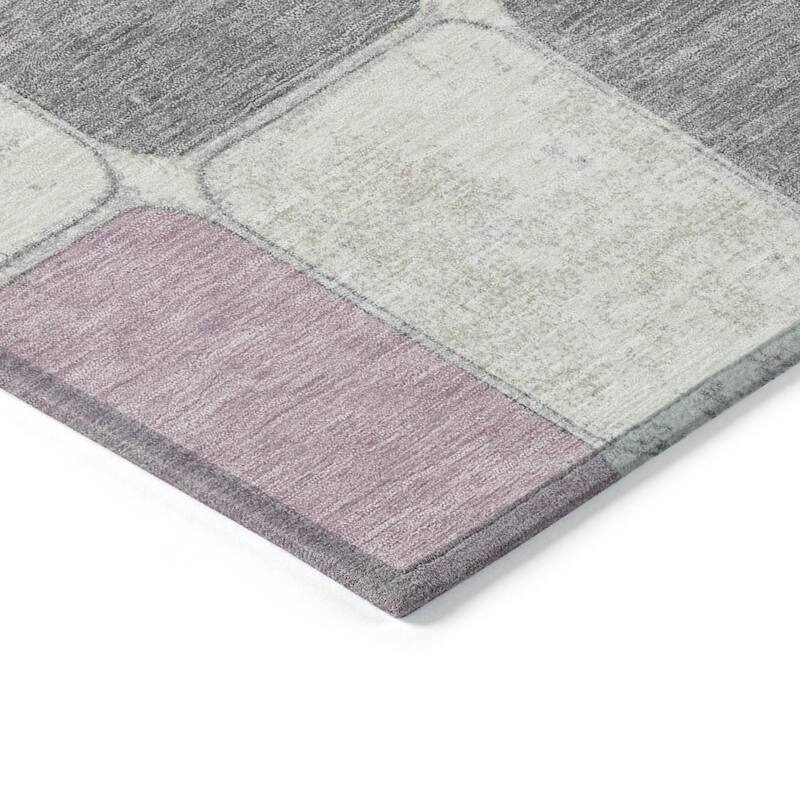 HomeRoots Geometric Transitional Rectangle Outdoor Rug