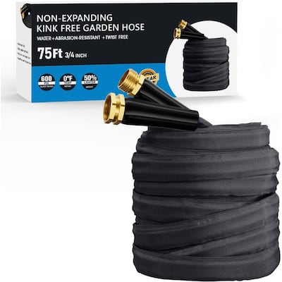 50ft Lightweight Non-Expanding Garden Hose – Anti-Kink & Lead-Free
