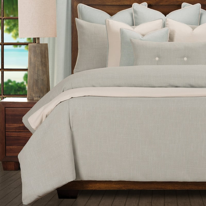 Crisscross Sea Luxury Tweed Duvet Cover and Insert Set