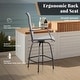 preview thumbnail 50 of 67, 7-Piece Patio Bar Stool Set Textilene Swivel Stools