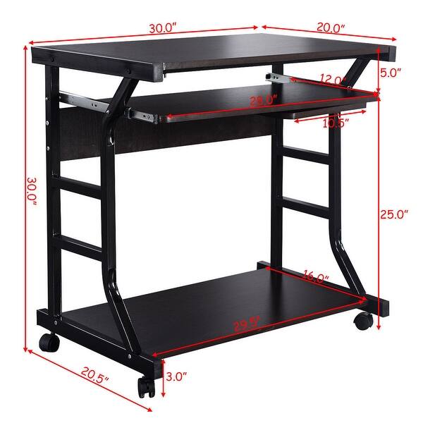 Shop Costway Desk Computer Table Home Office Furniture Workstation