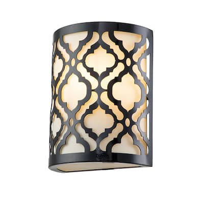 Arabella Sconce in Black - 8 x 4.25 x 10