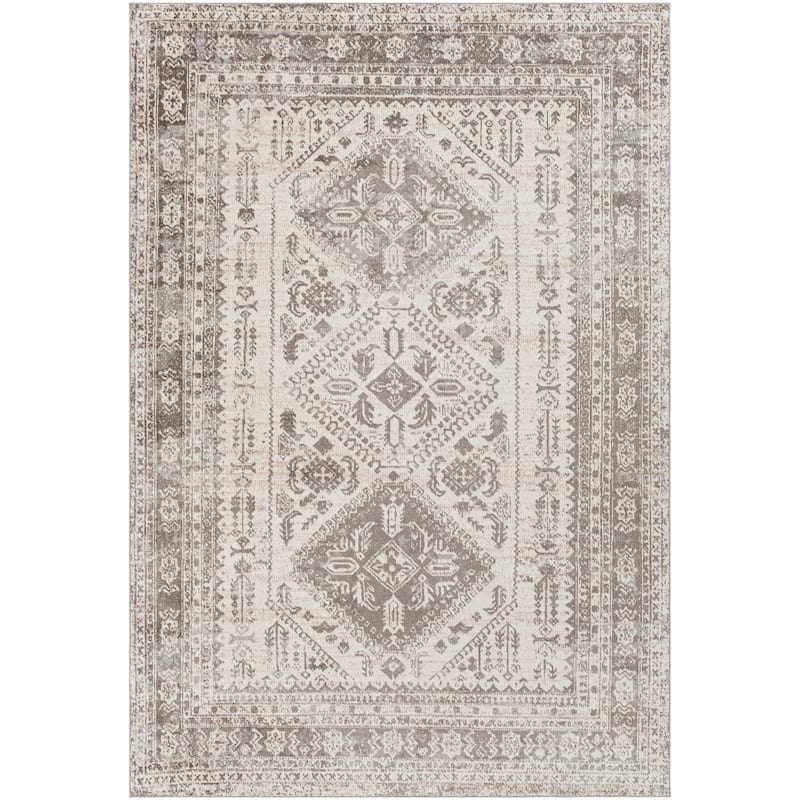 Livabliss Ambridge Machine Washable Traditional Diamond Area Rug