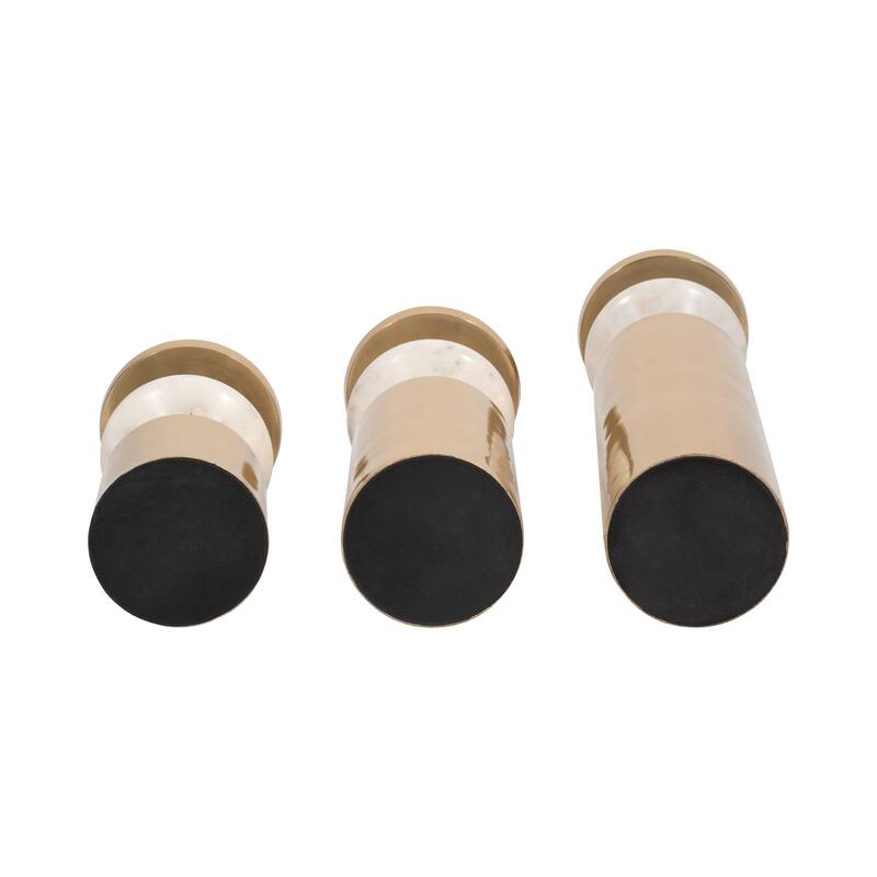 Modern Decorative Candle Holders with Silhouettes- Set of 3 - 9" - 12"