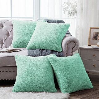 Sherpa pillow cover deals