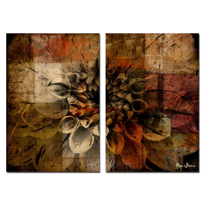 Ready2HangArt 'Daisy' Multi-panel Oversized Abstract Canvas Wall Art