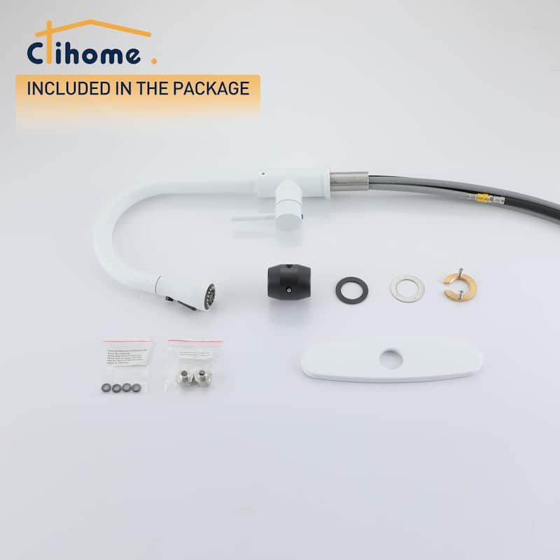 Clihome 3-Function 1 Handle PullDown Sprayer Kitchen Faucet