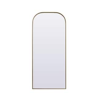 Indigo Home Metal Frame Arch Full Length Mirror 32x76 Inch