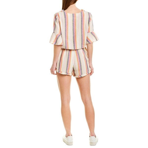 linen blend romper