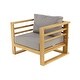 preview thumbnail 6 of 15, Brown Teak Traditional Outdoor Seating Set (Set of 4) - S/4 52", 47", 34"W