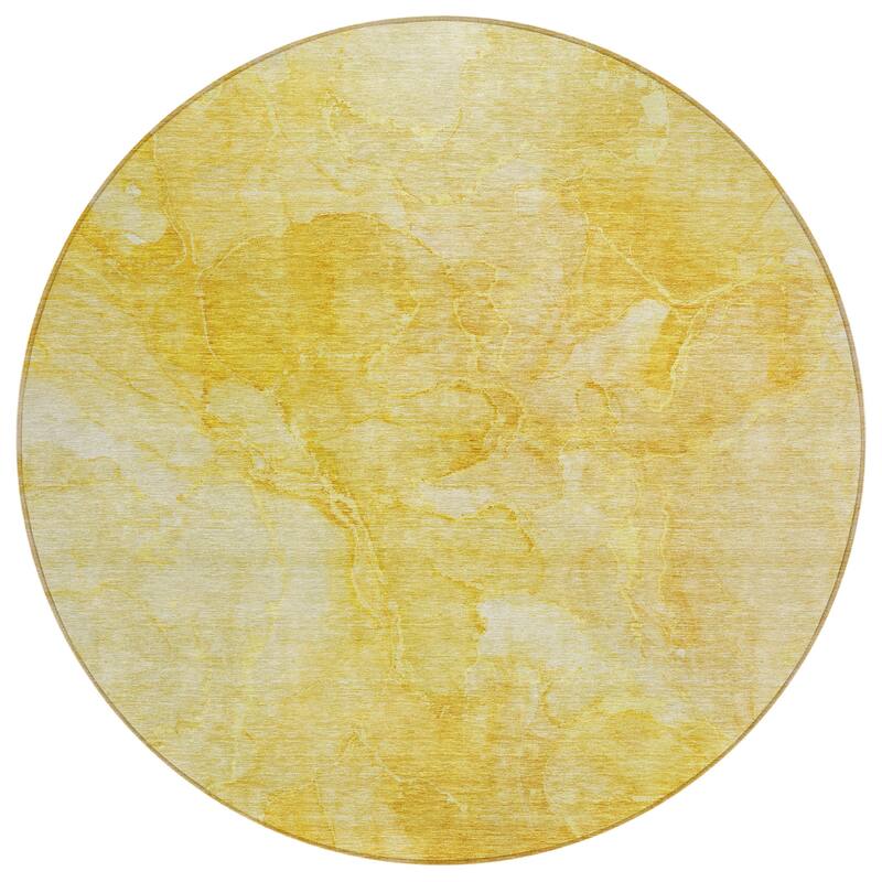 Machine Washable Indoor/ Outdoor Chantille Abstract Watercolor Rug