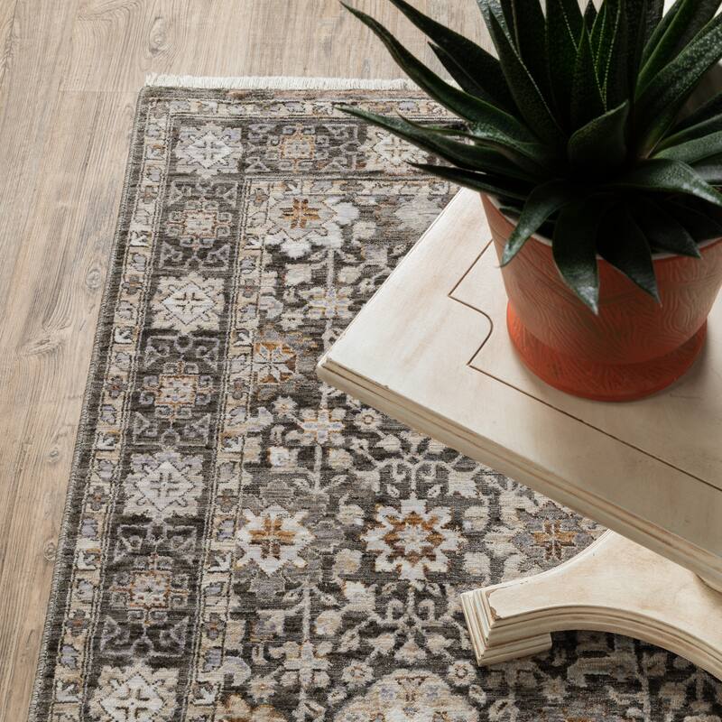 Style Haven Marley Vintage Floral Traditional Fringed Area Rug