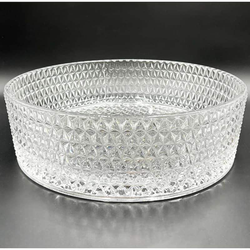 Scotch Round Basin Glass Crystal Bathroom Vessel Sink in Multiple Colors