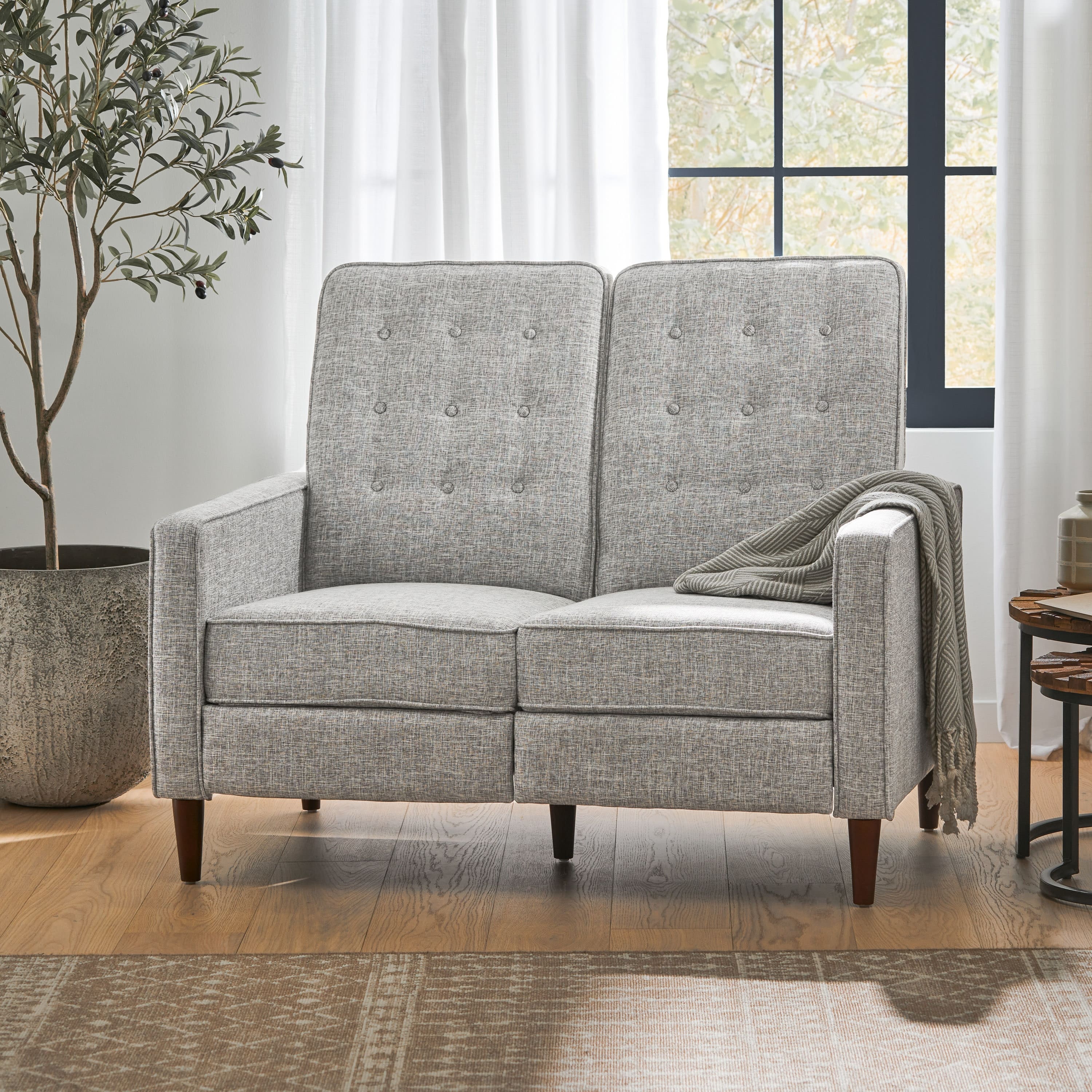 Option Dark Espresso/ Light Grey Tweed/ Fabric