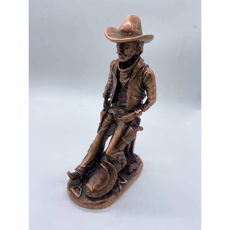 Cowboy with Saddle