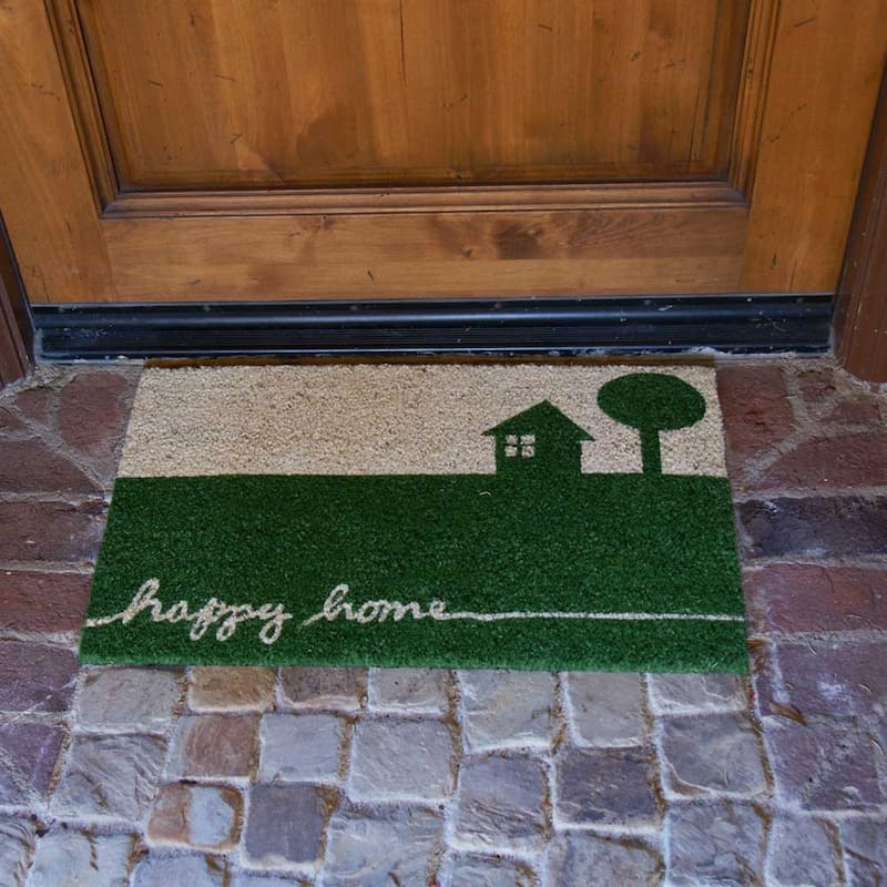Rubber-Cal "Coir All Weather Doormats" - 2 of Our Best Doormats for Dirt Removal - 18" x 30"